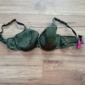 La SENZA Emerald Green Lace & Mesh Underwire Bra